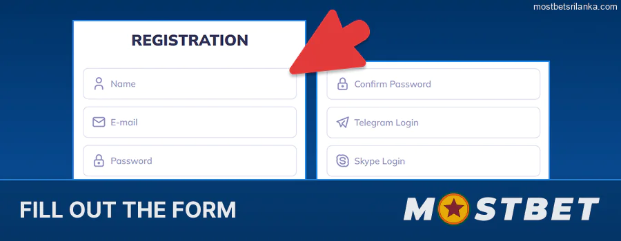 Enter details in the Mostbet Partner Registration Form