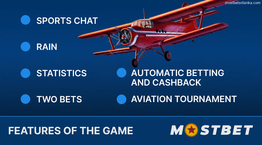 Mostbet Aviator game features
