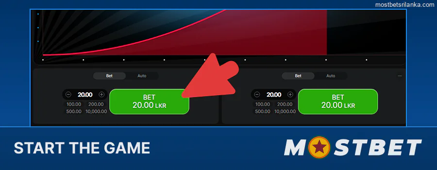 Place a bet on Mostbet Aviator game