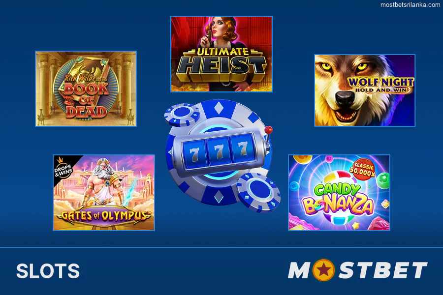 Play the top online slots at Mostbet Casino