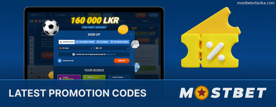 Find the latest Mostbet promo codes for Sri Lanka