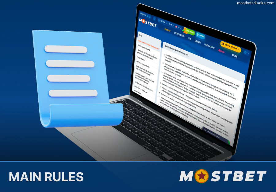 Main Mostbet rules for Sri Lankan users