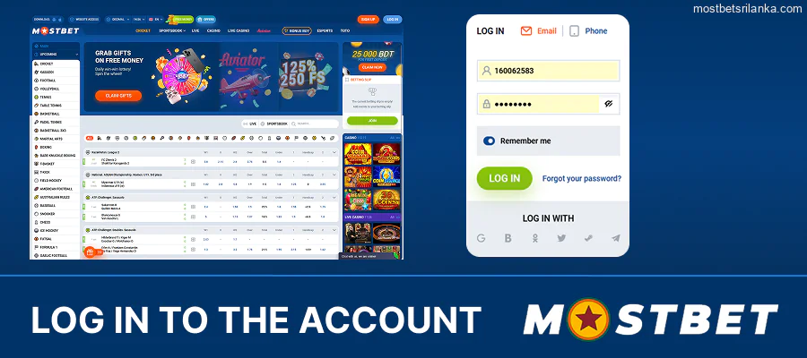 How to log into Mostbet account after registration?